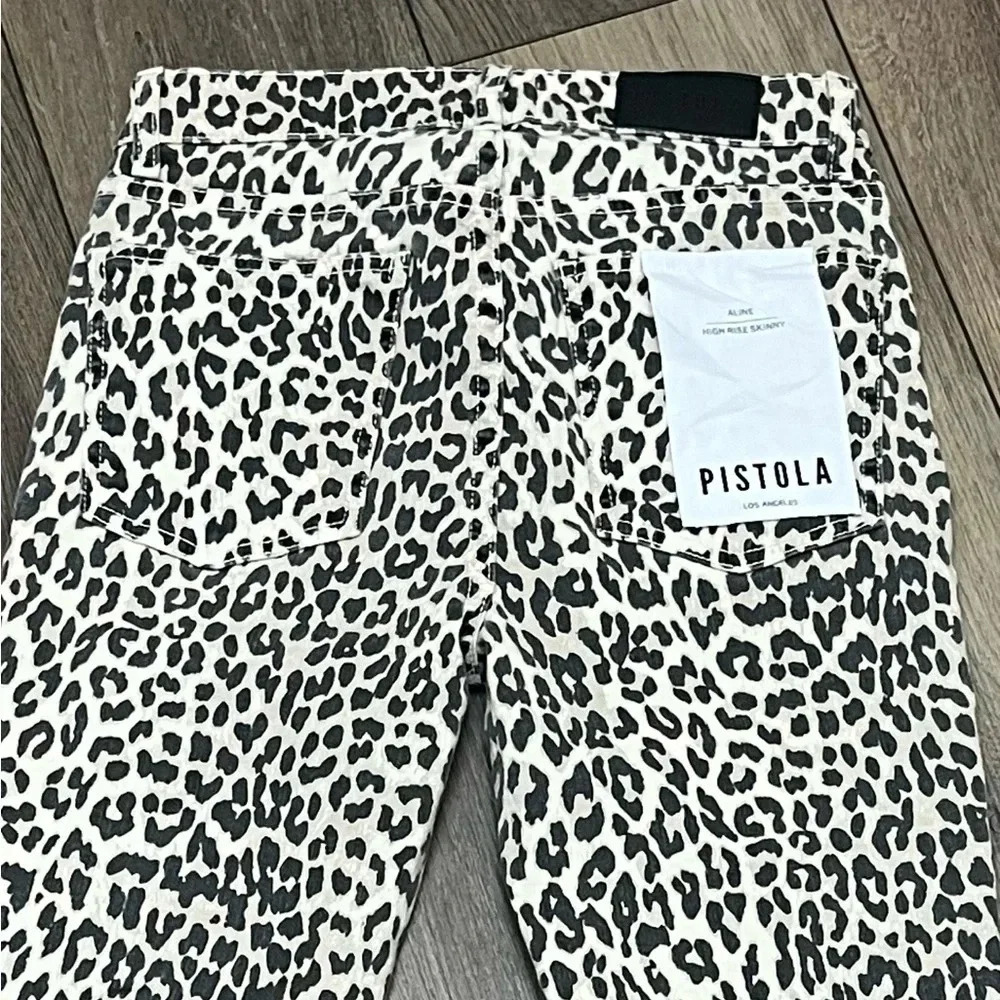 Pistola Aline High Rise Skinny Leopard Print 26 Women’s Jeans Outdoor Festival - Picture 8 of 9